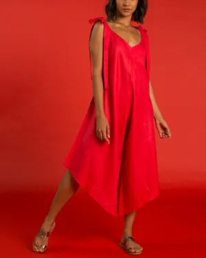 Granadina Linen Jumper - Red