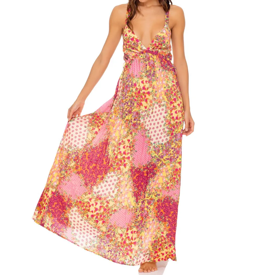 GYPSY DREAM - V Neck Long Dress