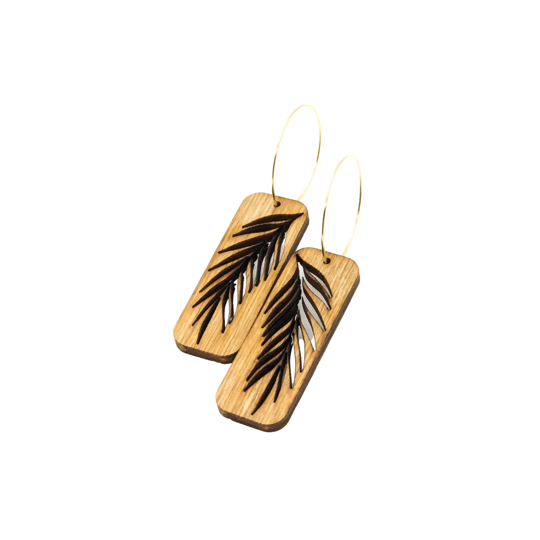 Hawaii Wood Earrings | PALM