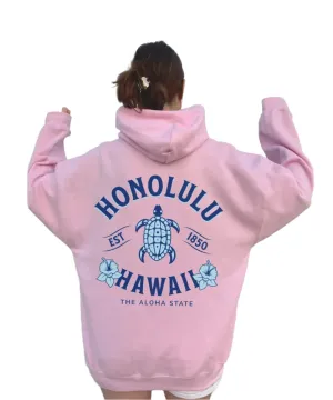 Hawaiian Hibiscus Beach Resort Hoodie for Women