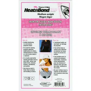 HEATNBOND Non-Woven Medium Weight Fusible Interfacing - 50cm x 1.8m / 20″ x 2 yds
