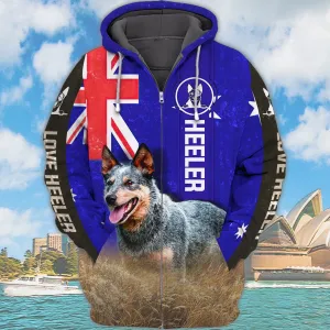 Heeler Australian Flag - 3D Full Print