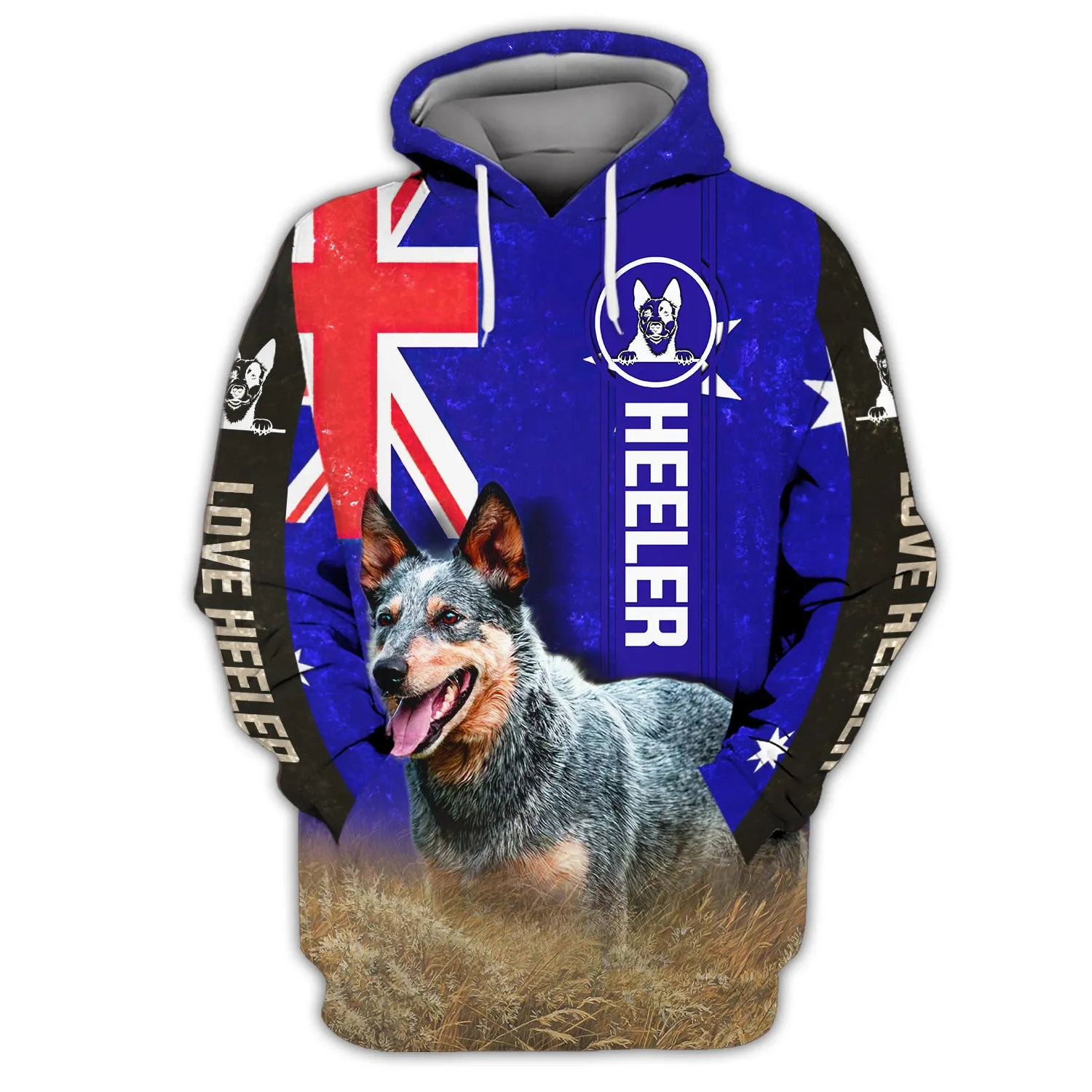 Heeler Australian Flag - 3D Full Print