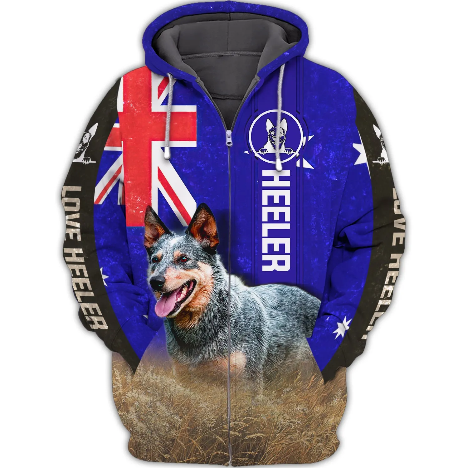 Heeler Australian Flag - 3D Full Print