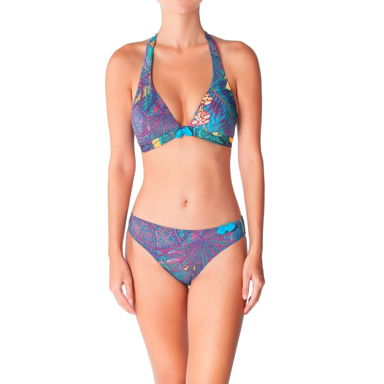 HUIT Tropical Jungle Triangular Bra