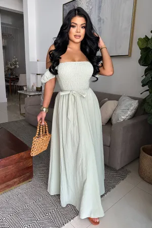 IN SAGE MAXI DRESS