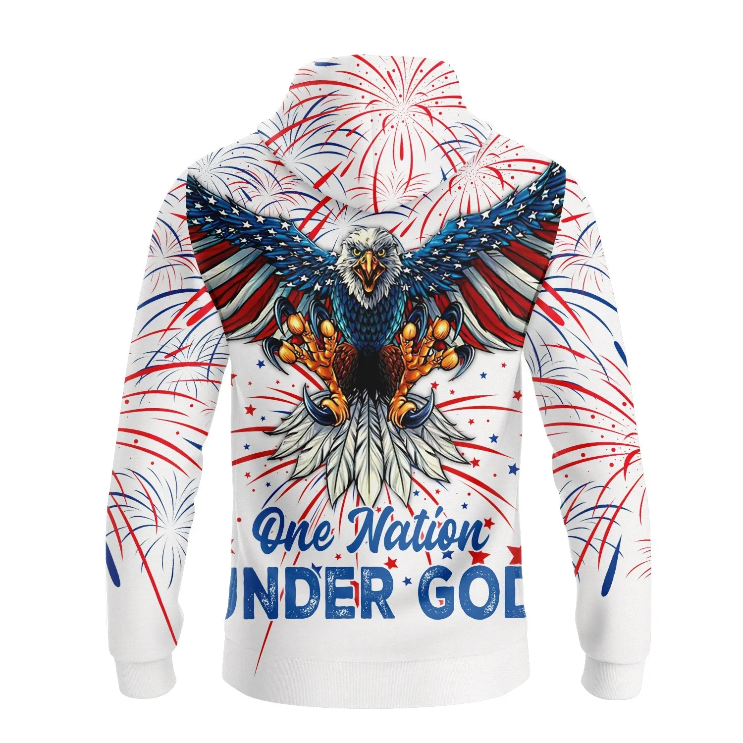 Independence Day Is Coming Ealge One Nation Under God  3D Polo Shirt Full Print