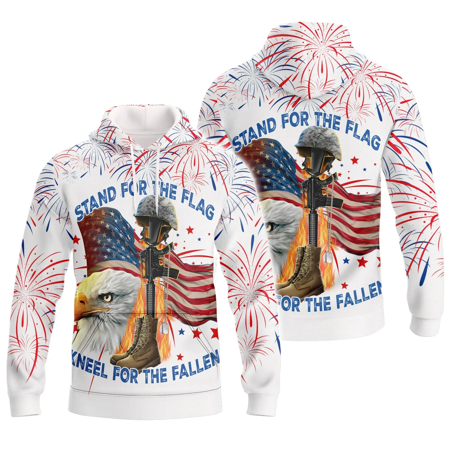 Independence Day Is Coming - Stand For The Flag Kneel For The Fallen Full Print