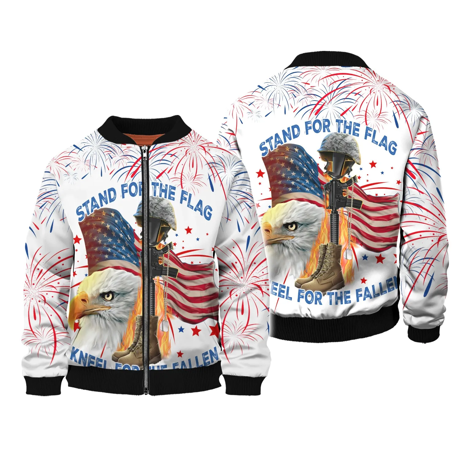 Independence Day Is Coming - Stand For The Flag Kneel For The Fallen Full Print
