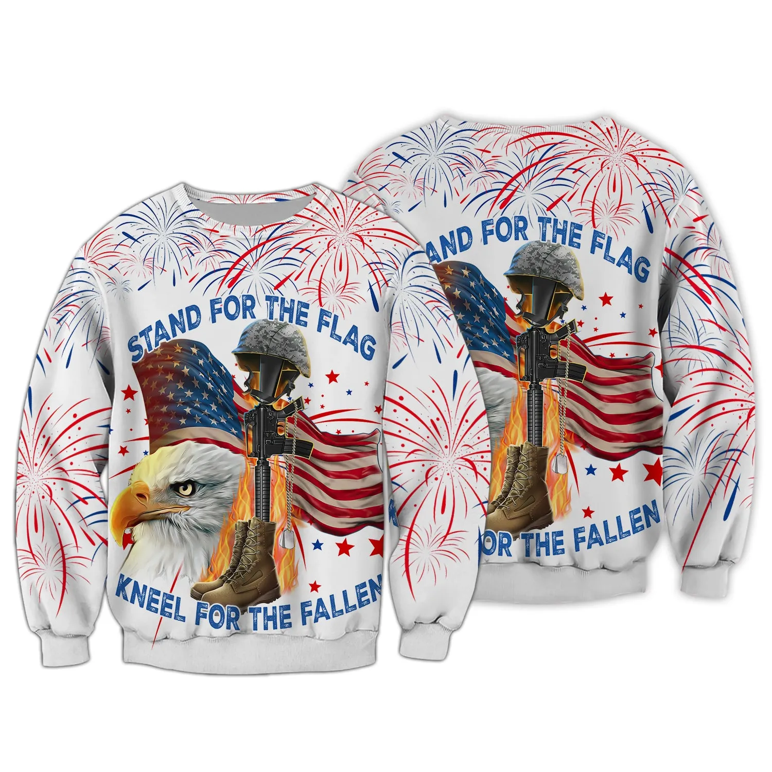 Independence Day Is Coming - Stand For The Flag Kneel For The Fallen Full Print