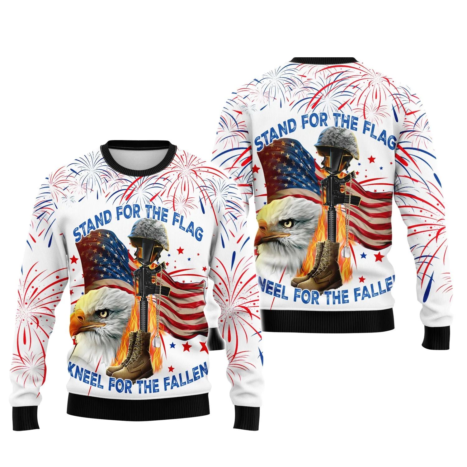 Independence Day Is Coming - Stand For The Flag Kneel For The Fallen Full Print