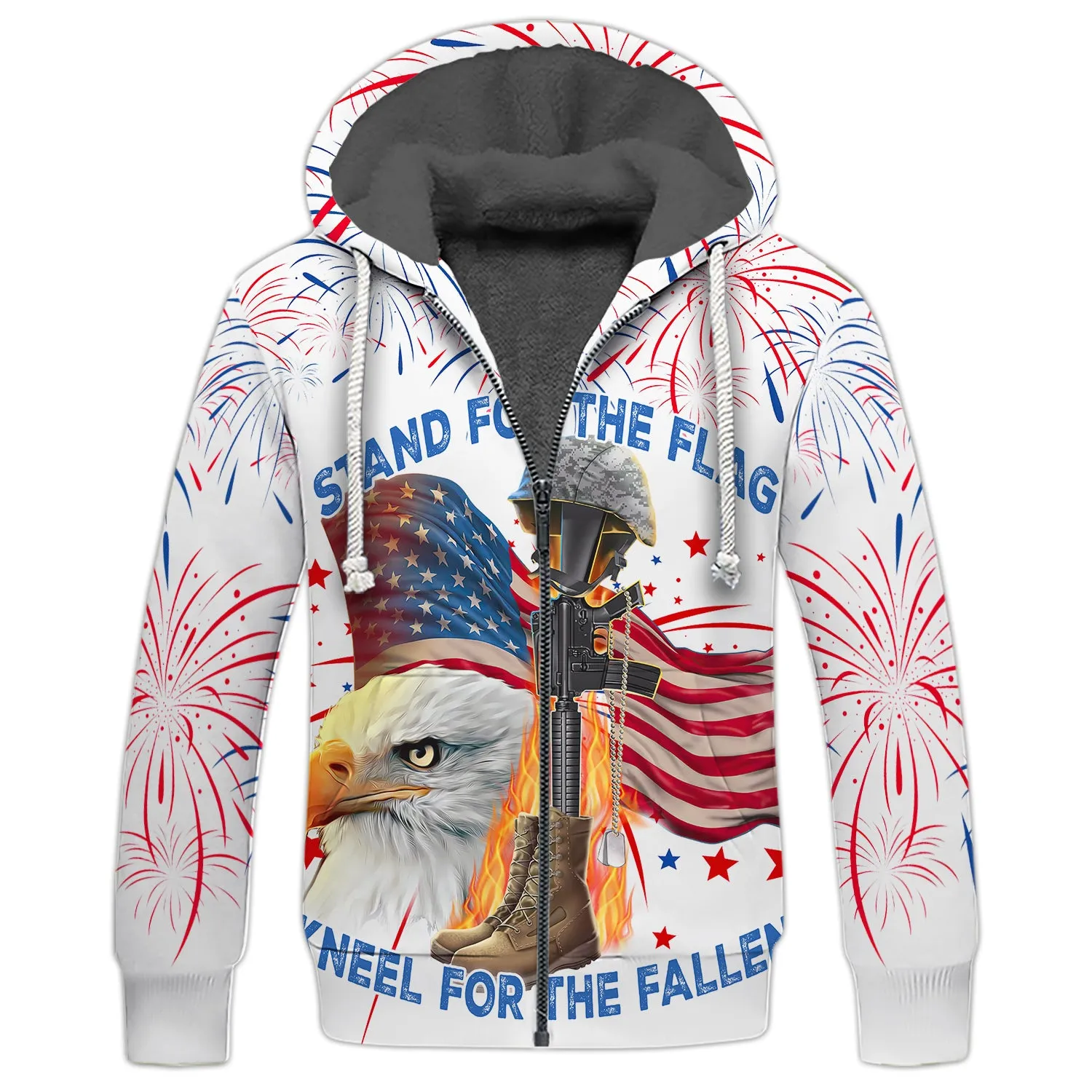 Independence Day Is Coming - Stand For The Flag Kneel For The Fallen Full Print