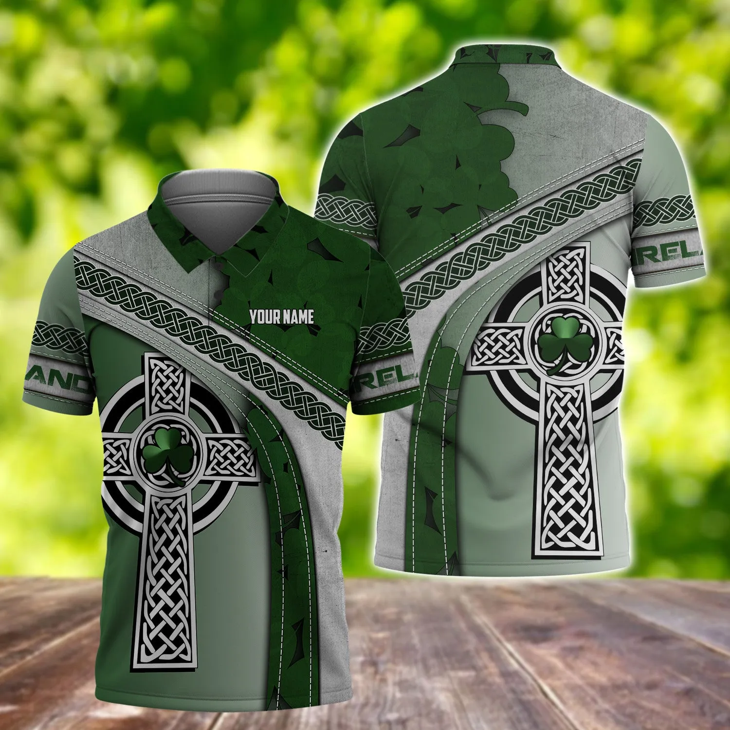 Ireland Patrick's Day Personalized Name 3D Tshirt For Men and Women