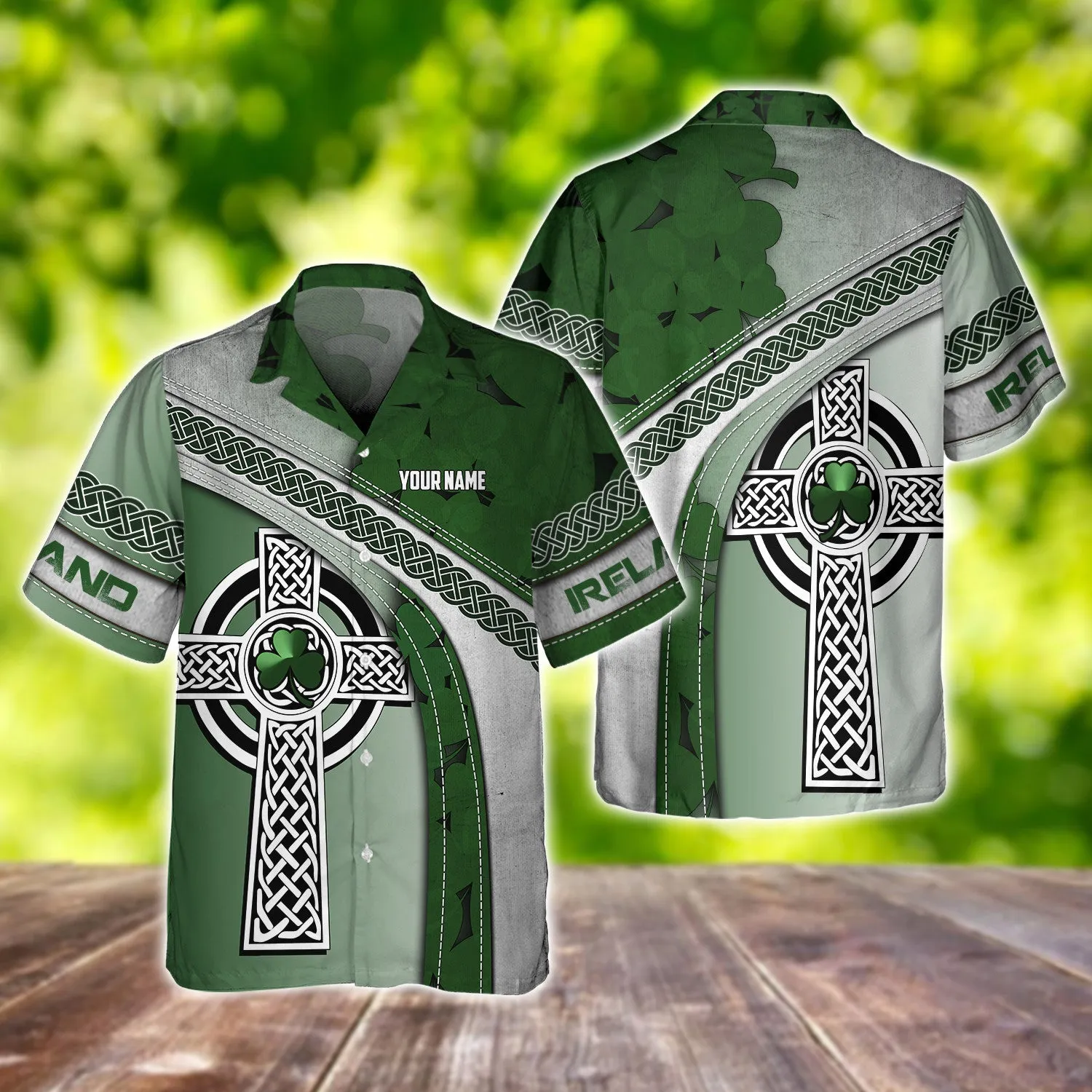Ireland Patrick's Day Personalized Name 3D Tshirt For Men and Women