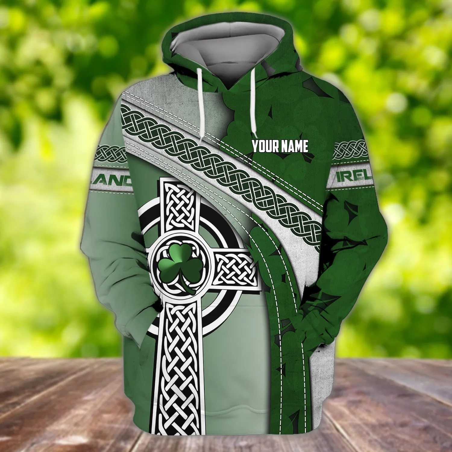 Ireland Patrick's Day Personalized Name 3D Tshirt For Men and Women