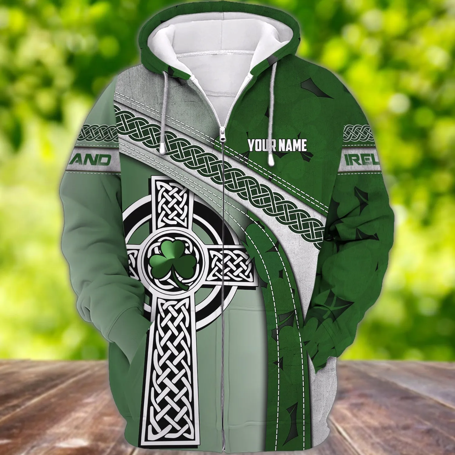 Ireland Patrick's Day Personalized Name 3D Tshirt For Men and Women