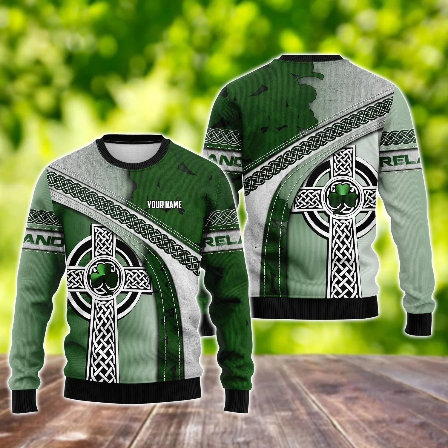 Ireland Patrick's Day Personalized Name 3D Tshirt For Men and Women