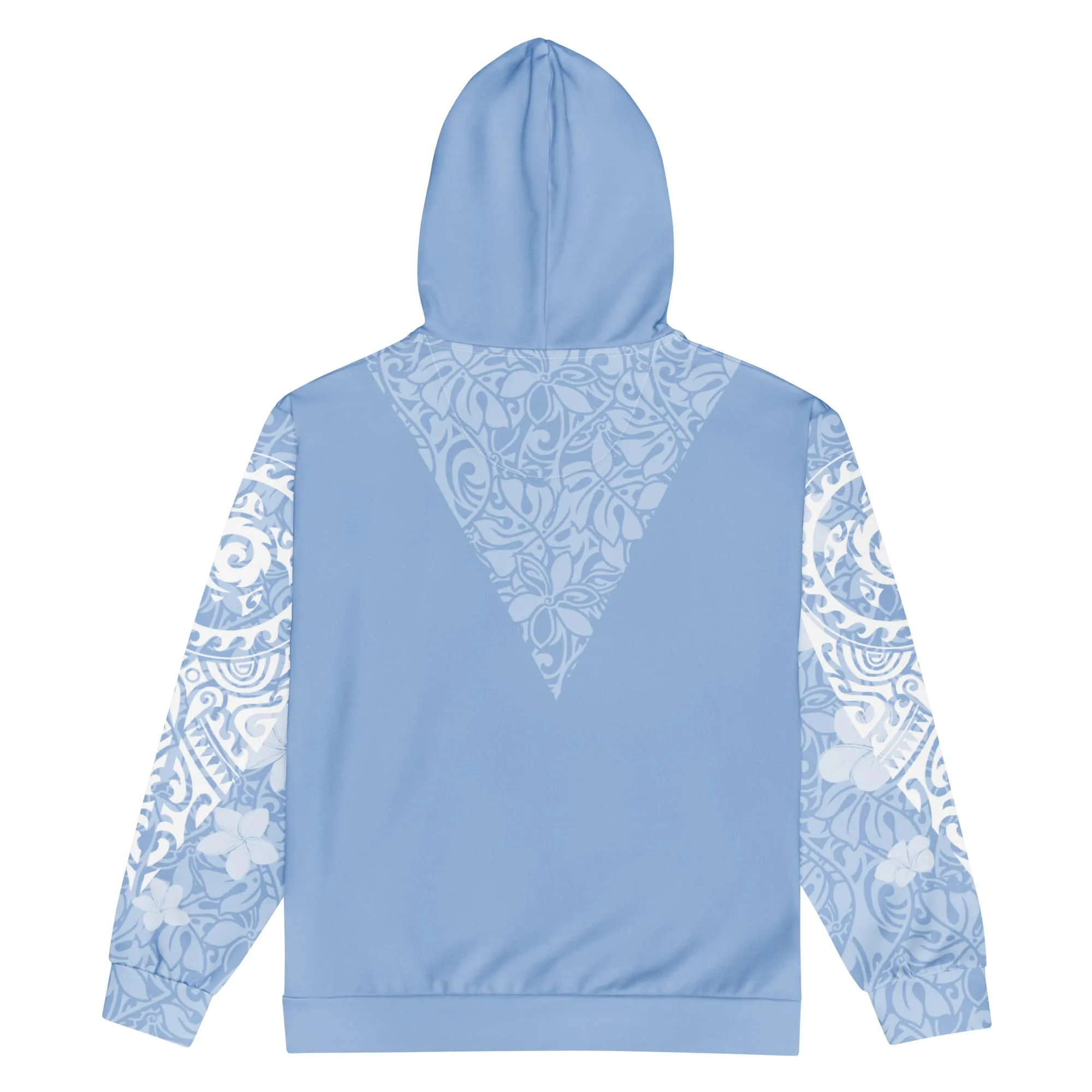 Island Aura Tropical Blue Zip Up Hoodie