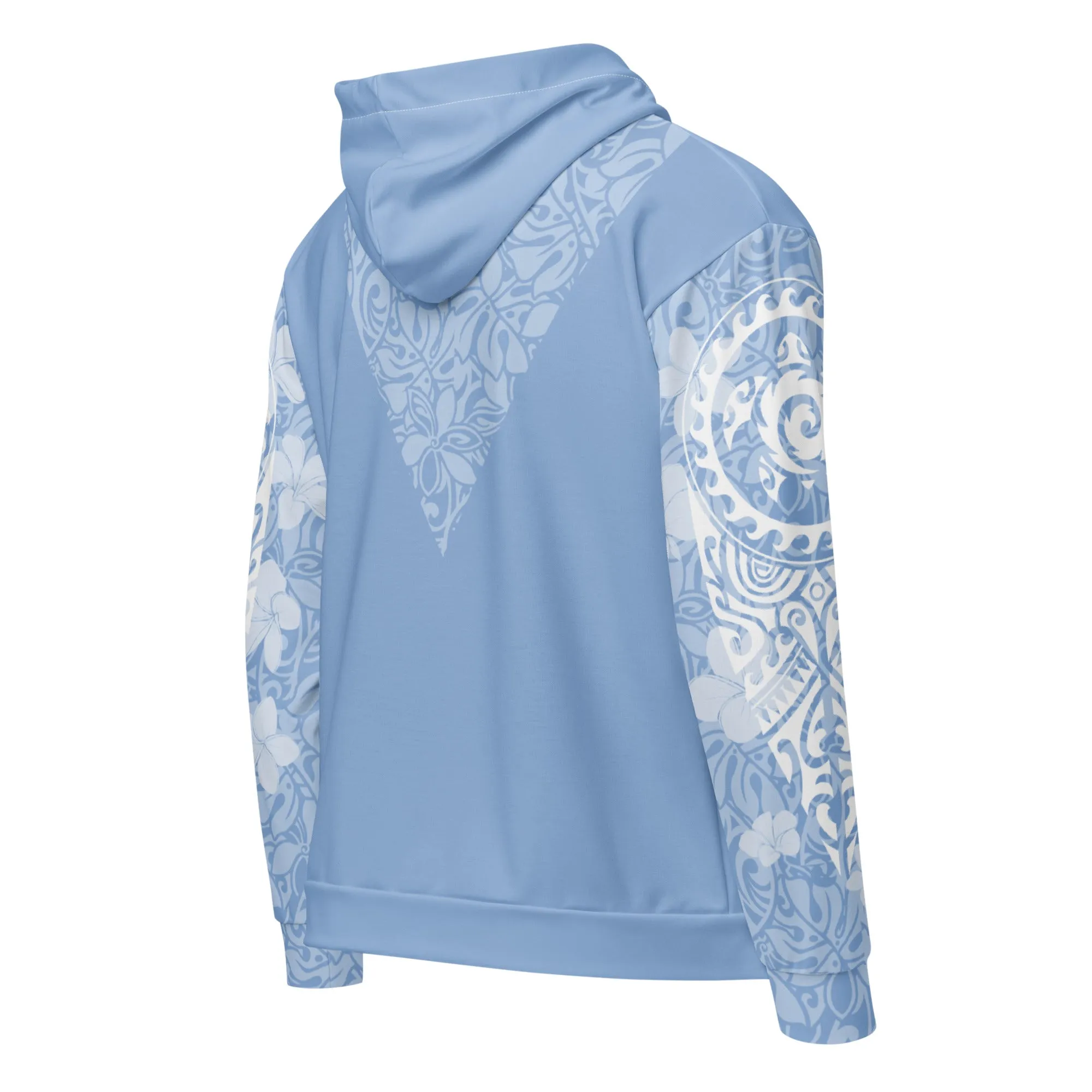 Island Aura Tropical Blue Zip Up Hoodie