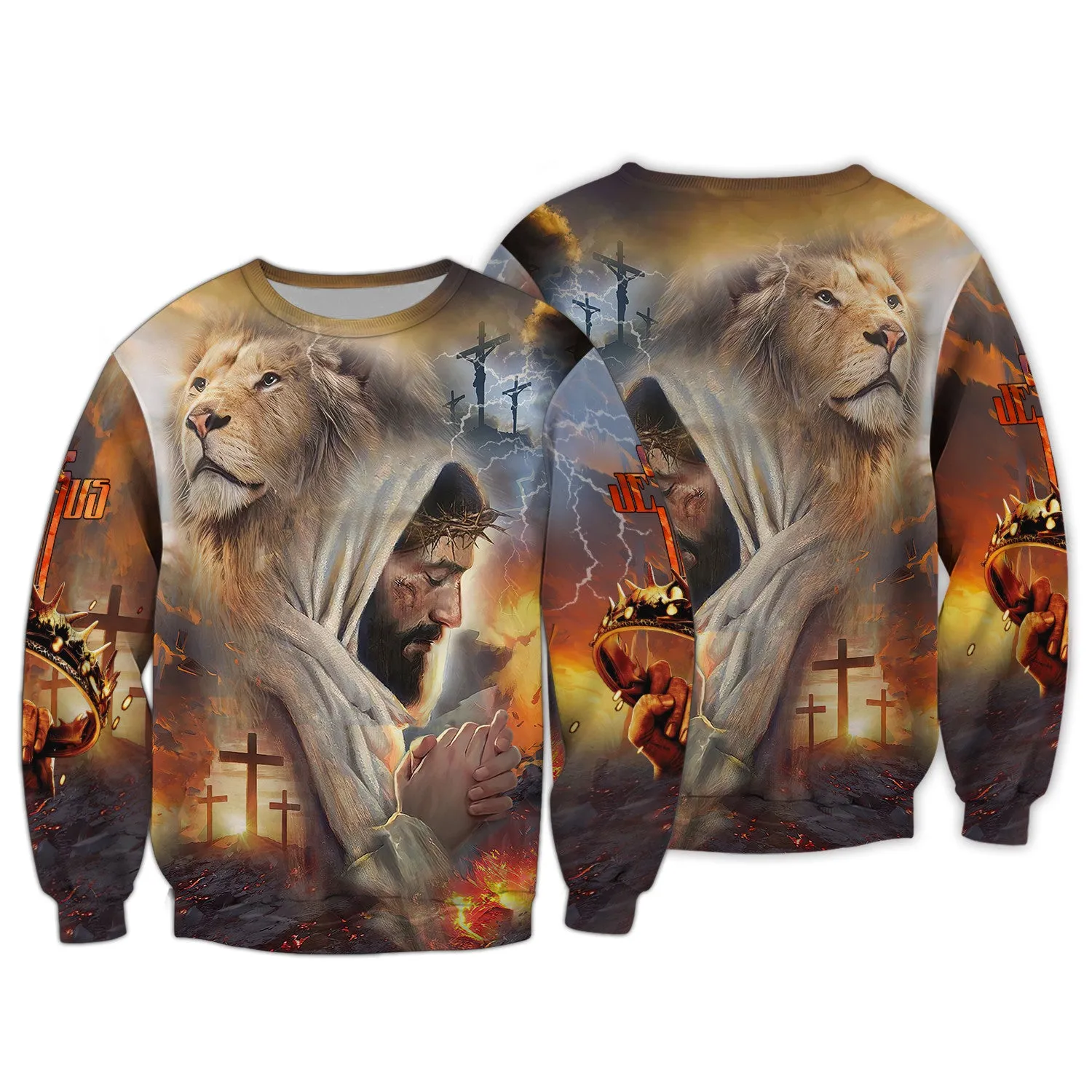 Jesus Faith Over Fear Personalized Name 3D Shirts For Christian Hoodie Tshirt