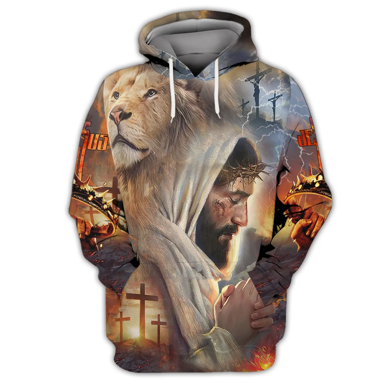 Jesus Faith Over Fear Personalized Name 3D Shirts For Christian Hoodie Tshirt