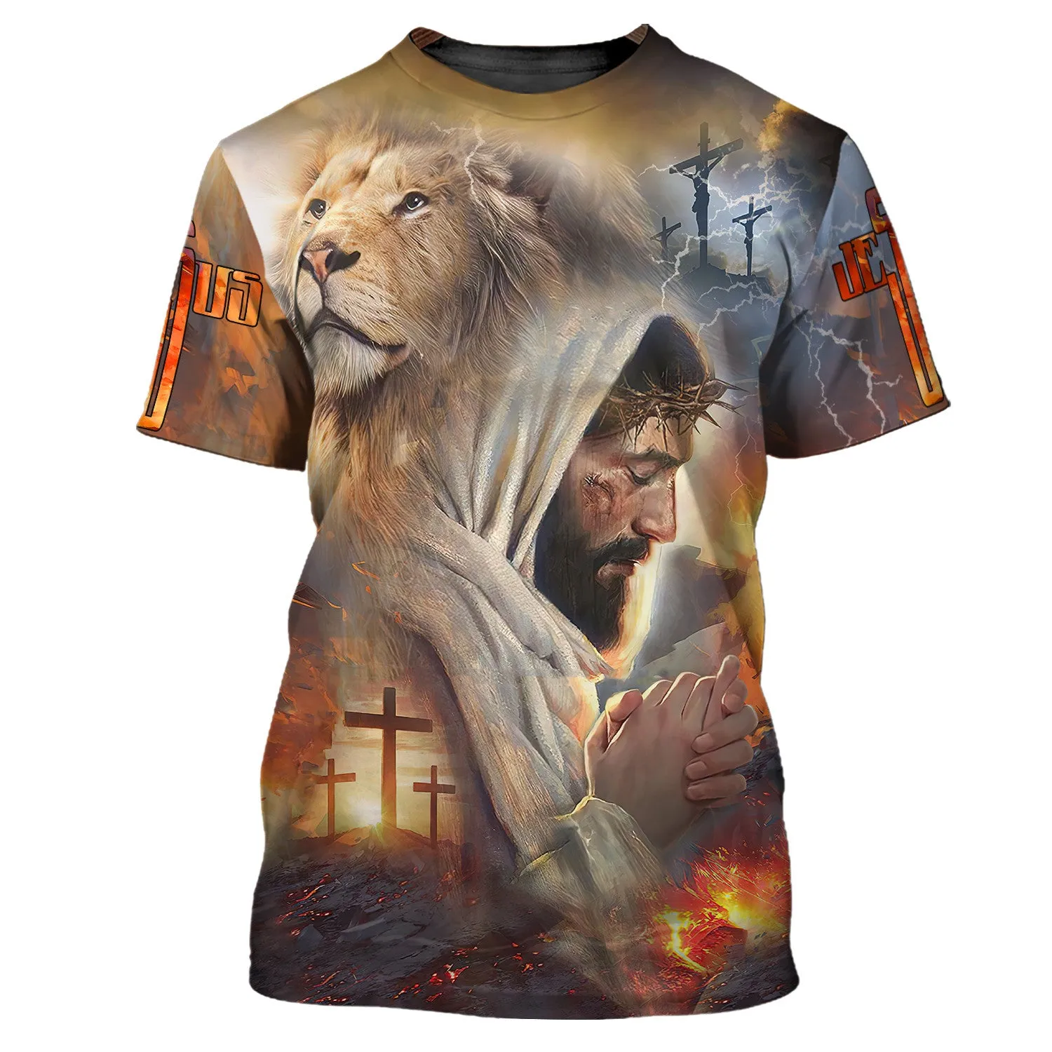 Jesus Faith Over Fear Personalized Name 3D Shirts For Christian Hoodie Tshirt