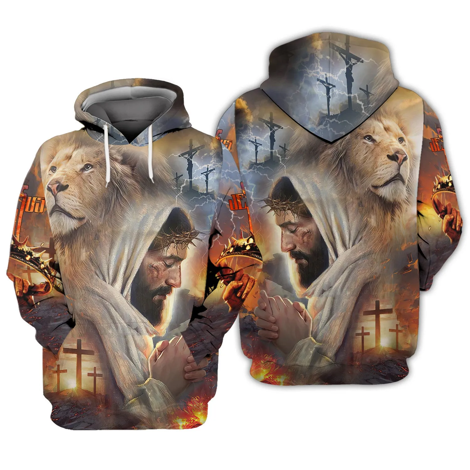 Jesus Faith Over Fear Personalized Name 3D Shirts For Christian Hoodie Tshirt