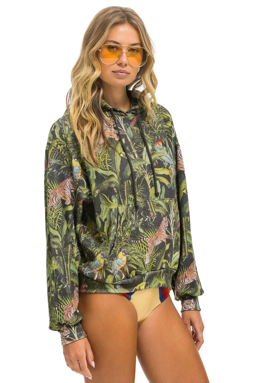 JUNGLE RELAXED PULLOVER HOODIE - VINTAGE CHARCOAL