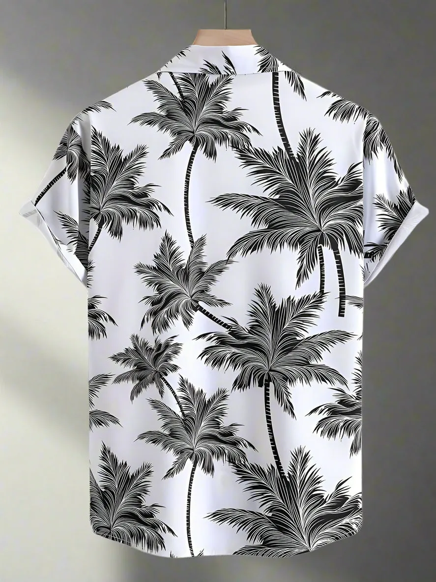 Kai – Men’s Hawaiian Shirt with Coconut Tree Print