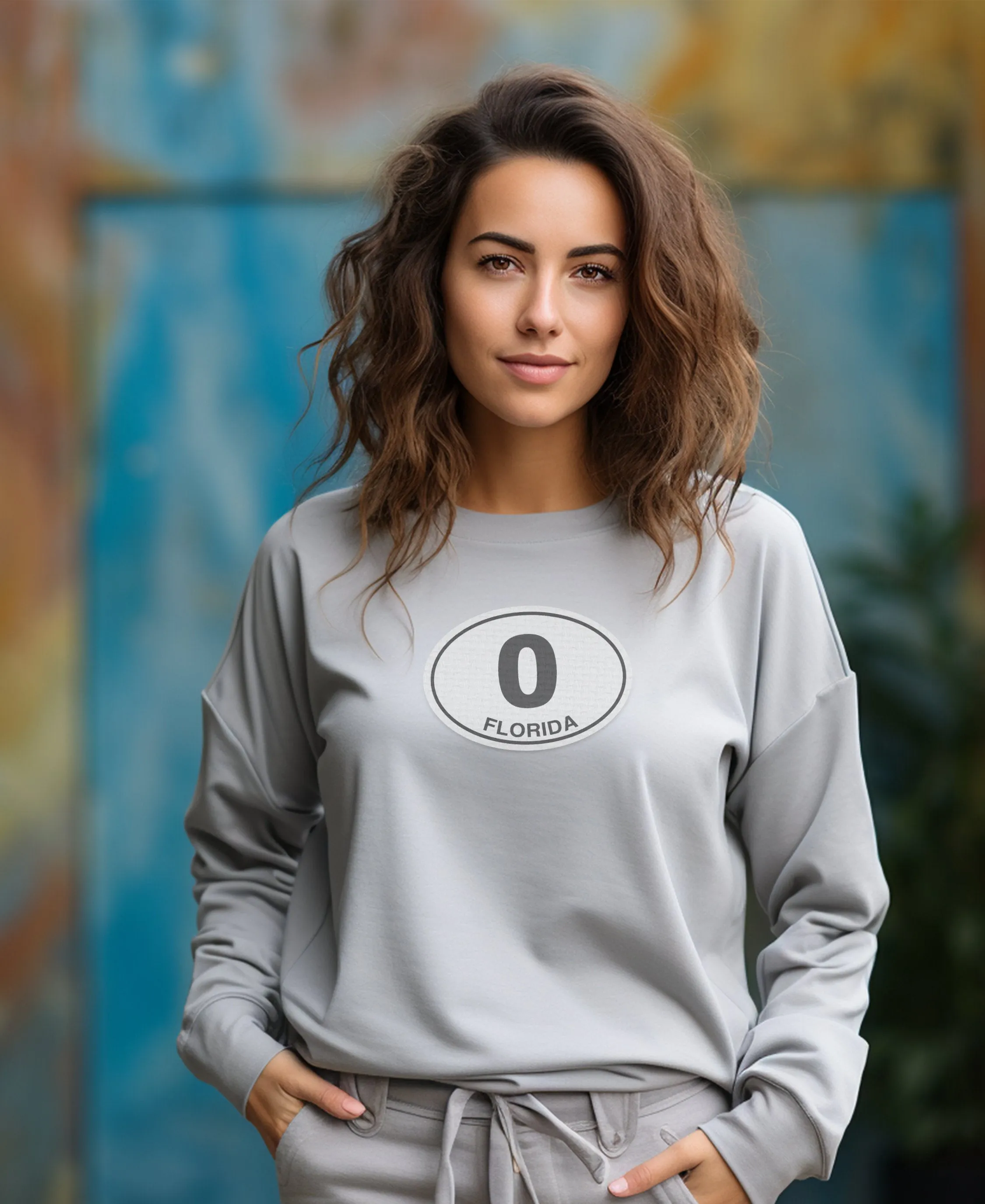 Key West Mile 0 Florida Graphic Womens Long Sleeve T-Shirts