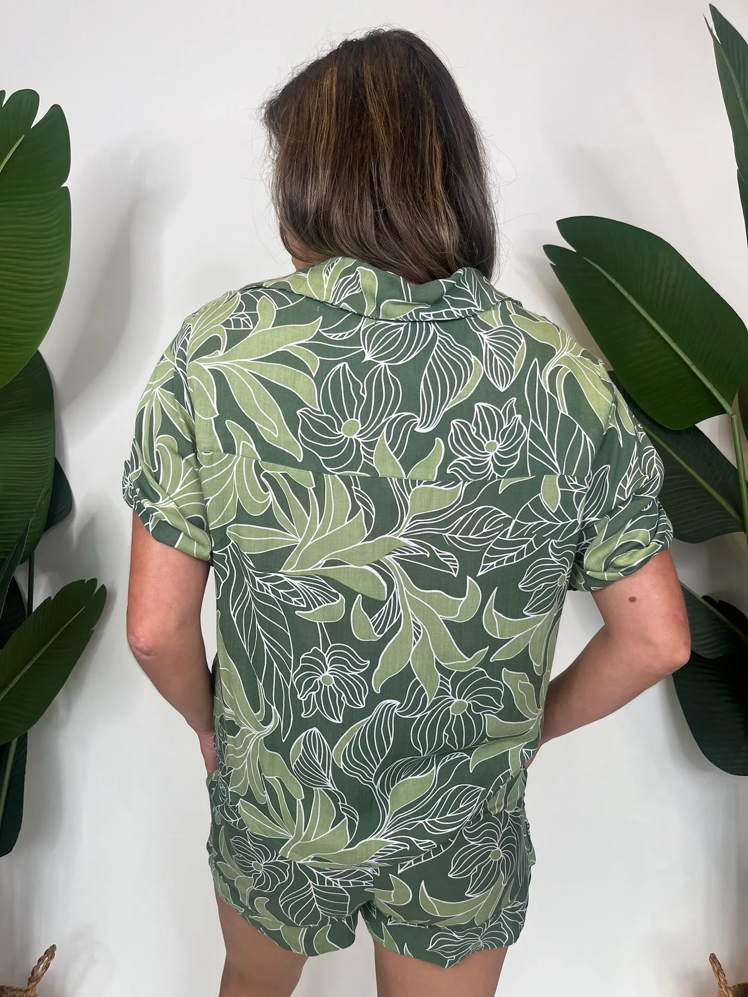 Khush Zariah Shirt Tropical Green