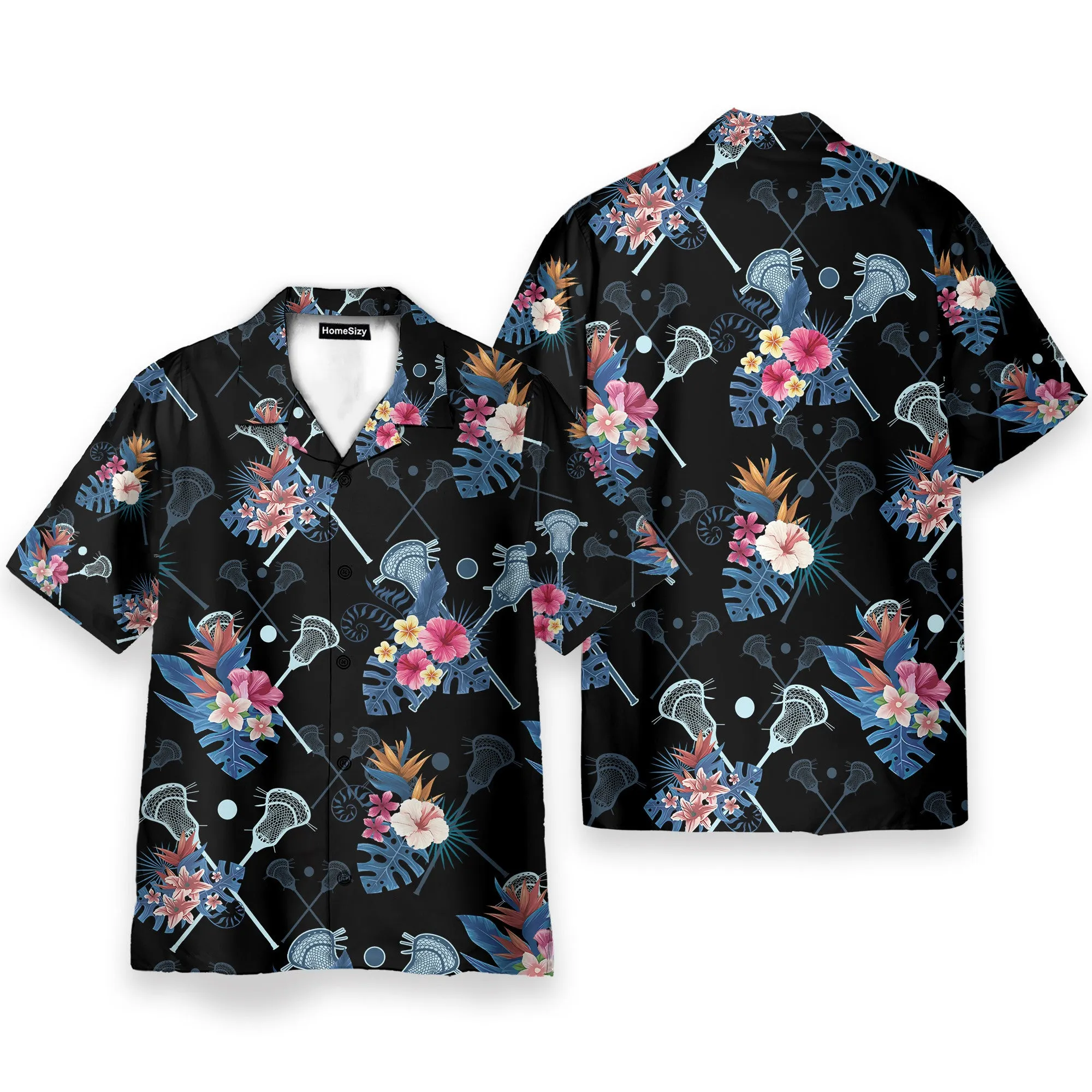Lacrosse Tropical Men's Button's Up Shirts - Hawaiian Shirt