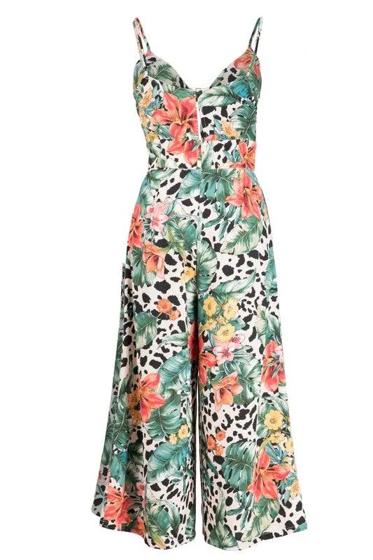LEAH TROPICAL JUMPSUIT