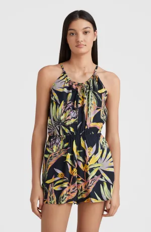 Leina Einteiler | Black Tropical Flower