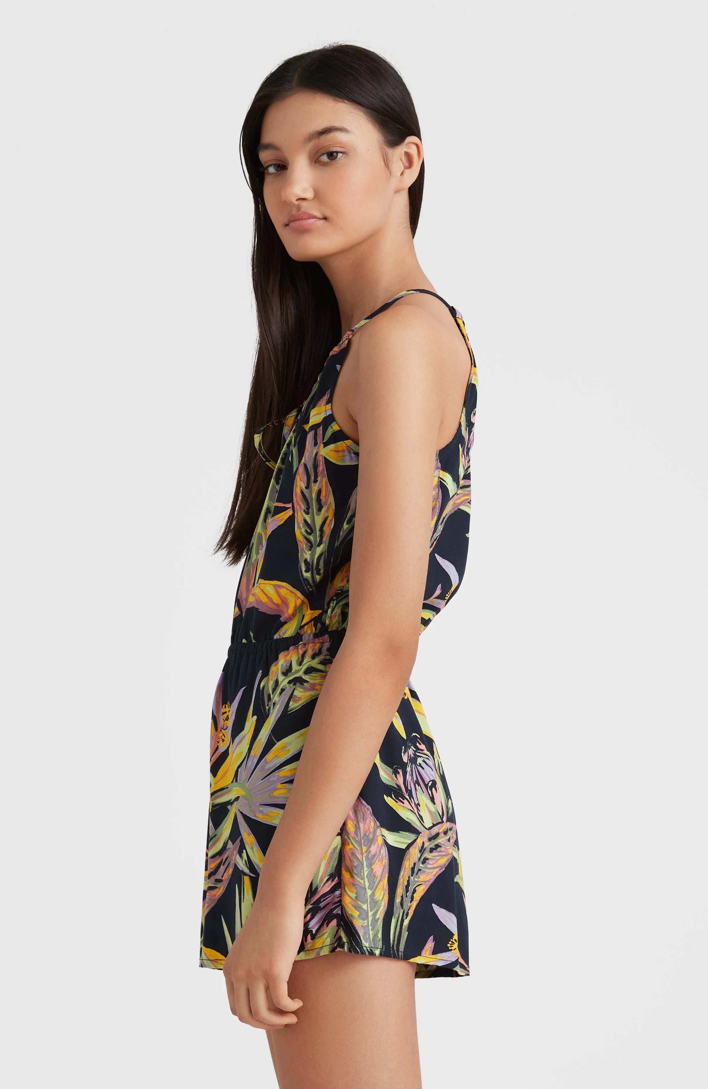 Leina Einteiler | Black Tropical Flower