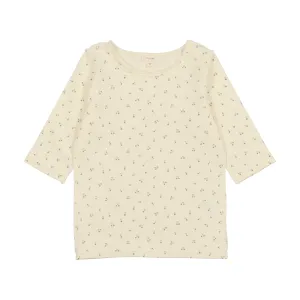 Lil Legs Three Quarter Sleeve T-Shirt - Blue Cherry