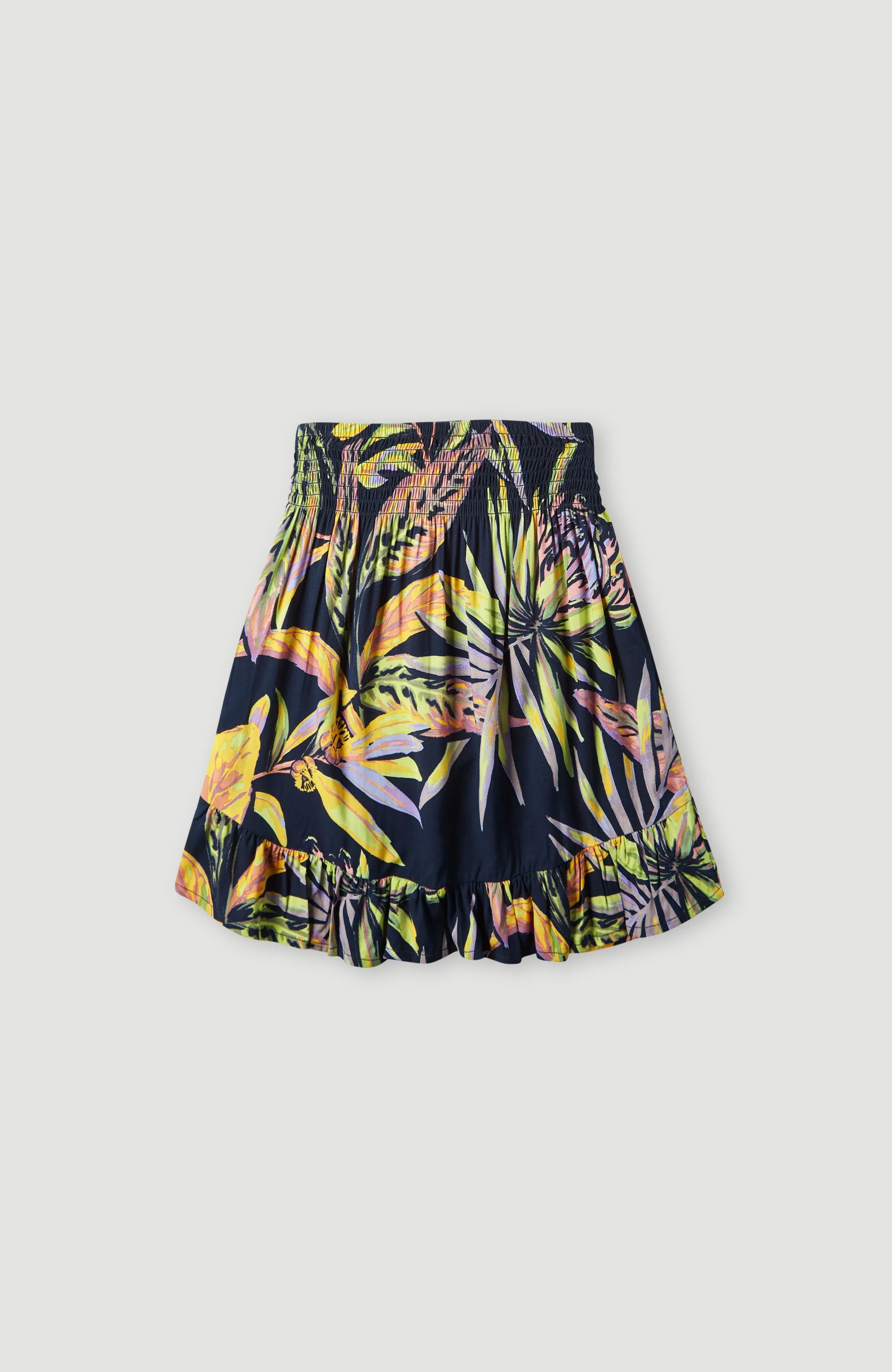 Lilia Smocked Rock | Black Tropical Flower