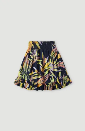 Lilia Smocked Rock | Black Tropical Flower