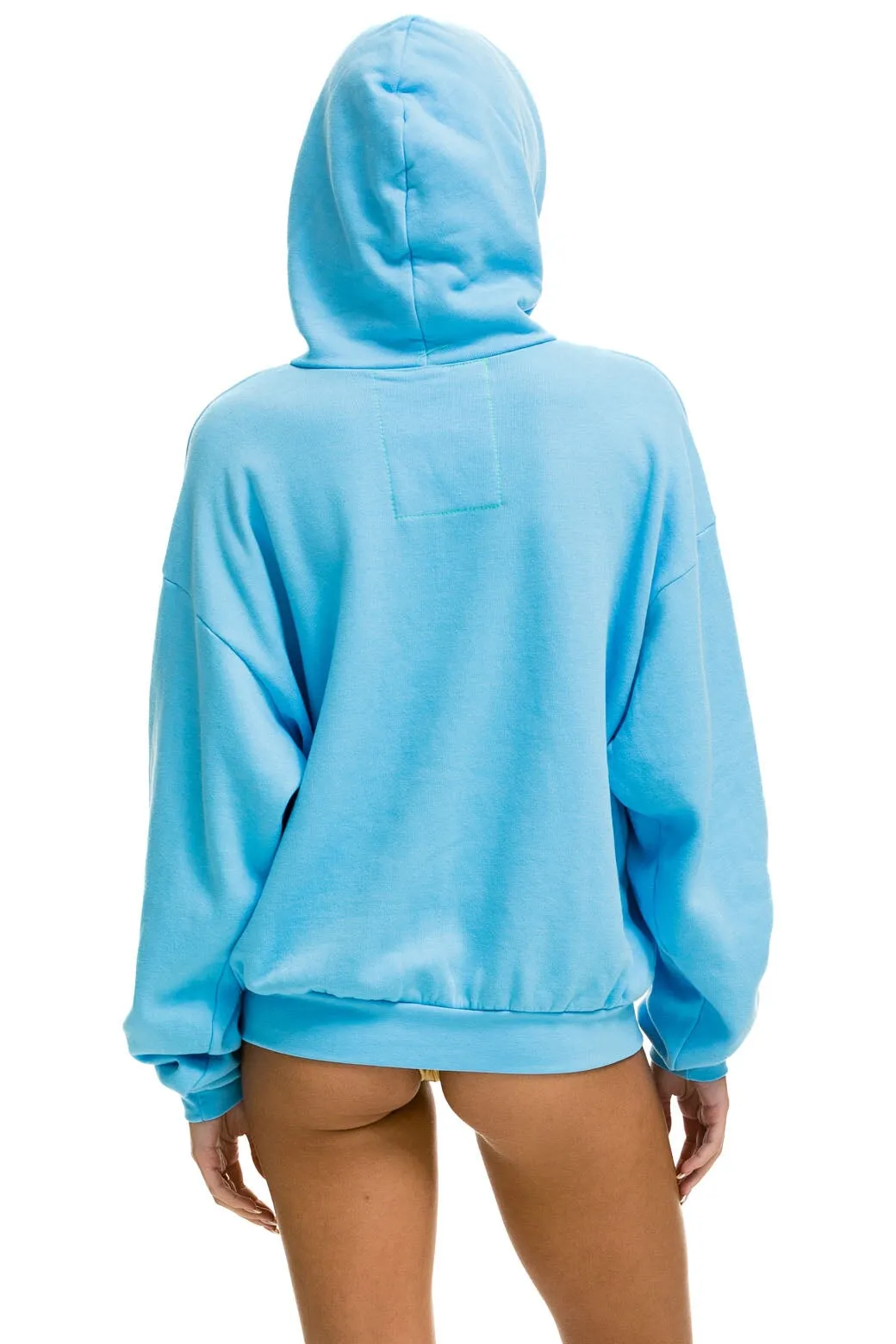 LOGO PULLOVER RELAXED HOODIE - SKY