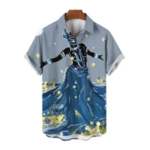 Men's 3d Printed Vintage Short Sleeve's Shirts