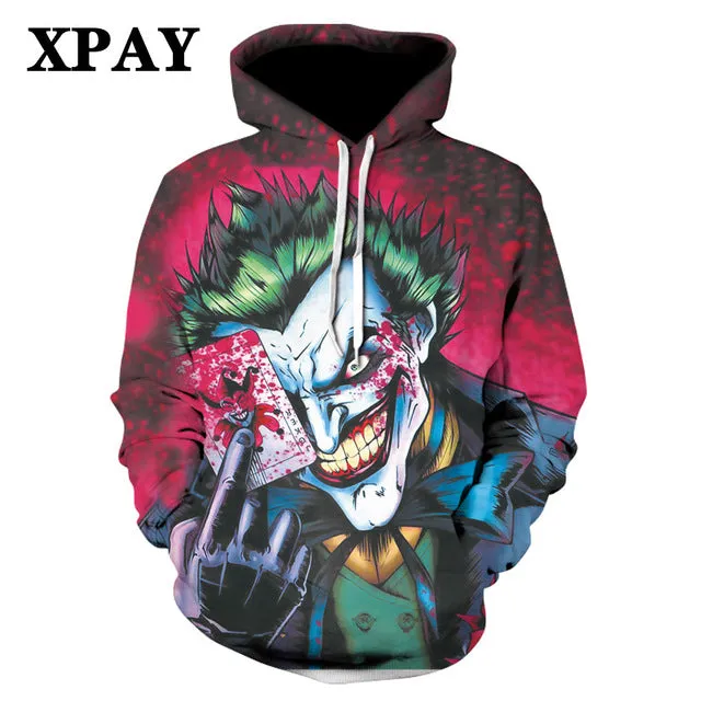 Men's Autumn New Black Long Leisure Sleeve Hoodie Firearms Skull Series 3d HD Digital Printing Street Wear Wild Sweatshirt S-6XL