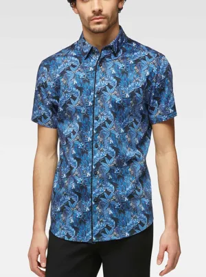 Men's casual short sleeve stretch shirt