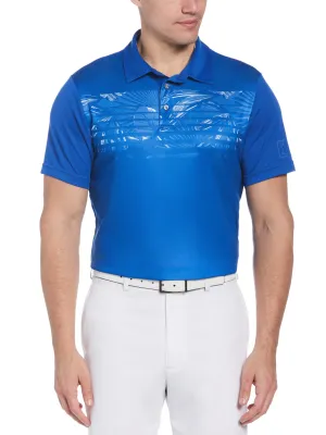 Men's Engineered Tropical Print Golf Polo