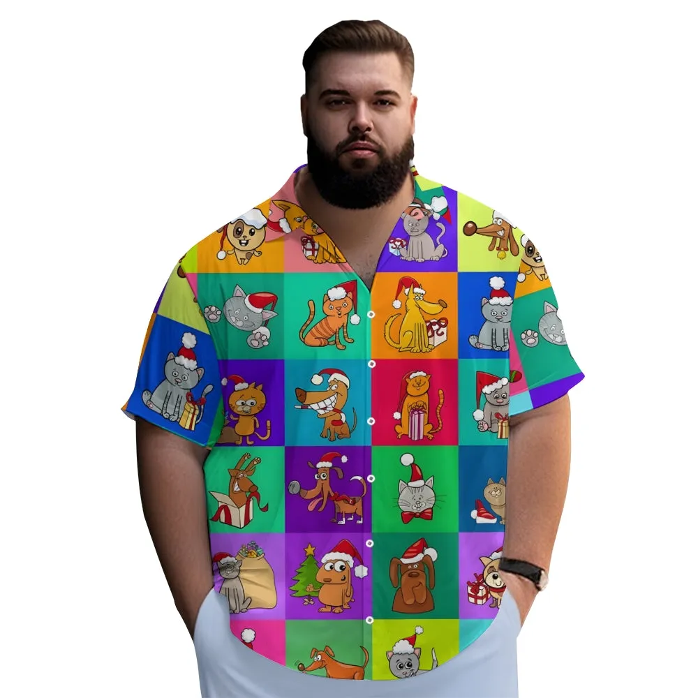 Men's Fashion Casual Cartoon Character Print Shirt 2411006963