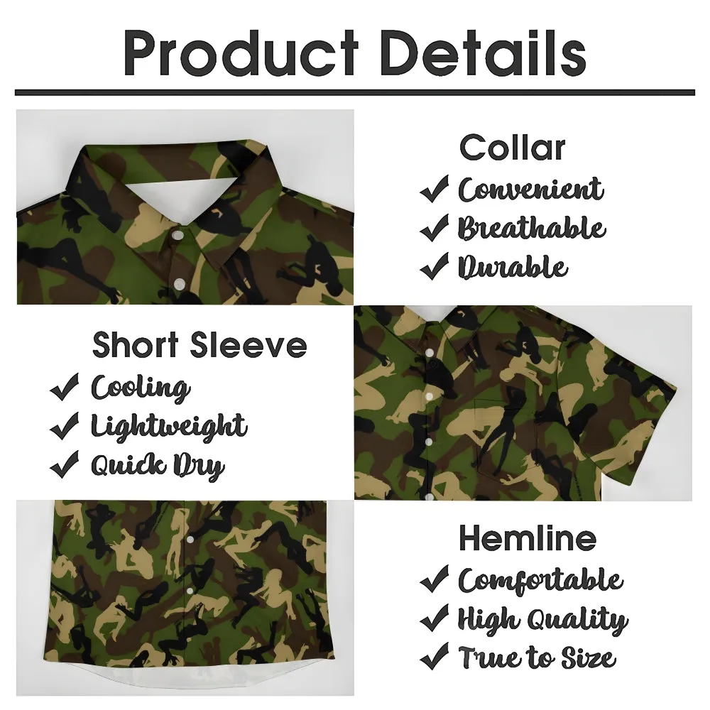 Men's Fun Camouflage Casual Short Sleeve Shirt 2311000402