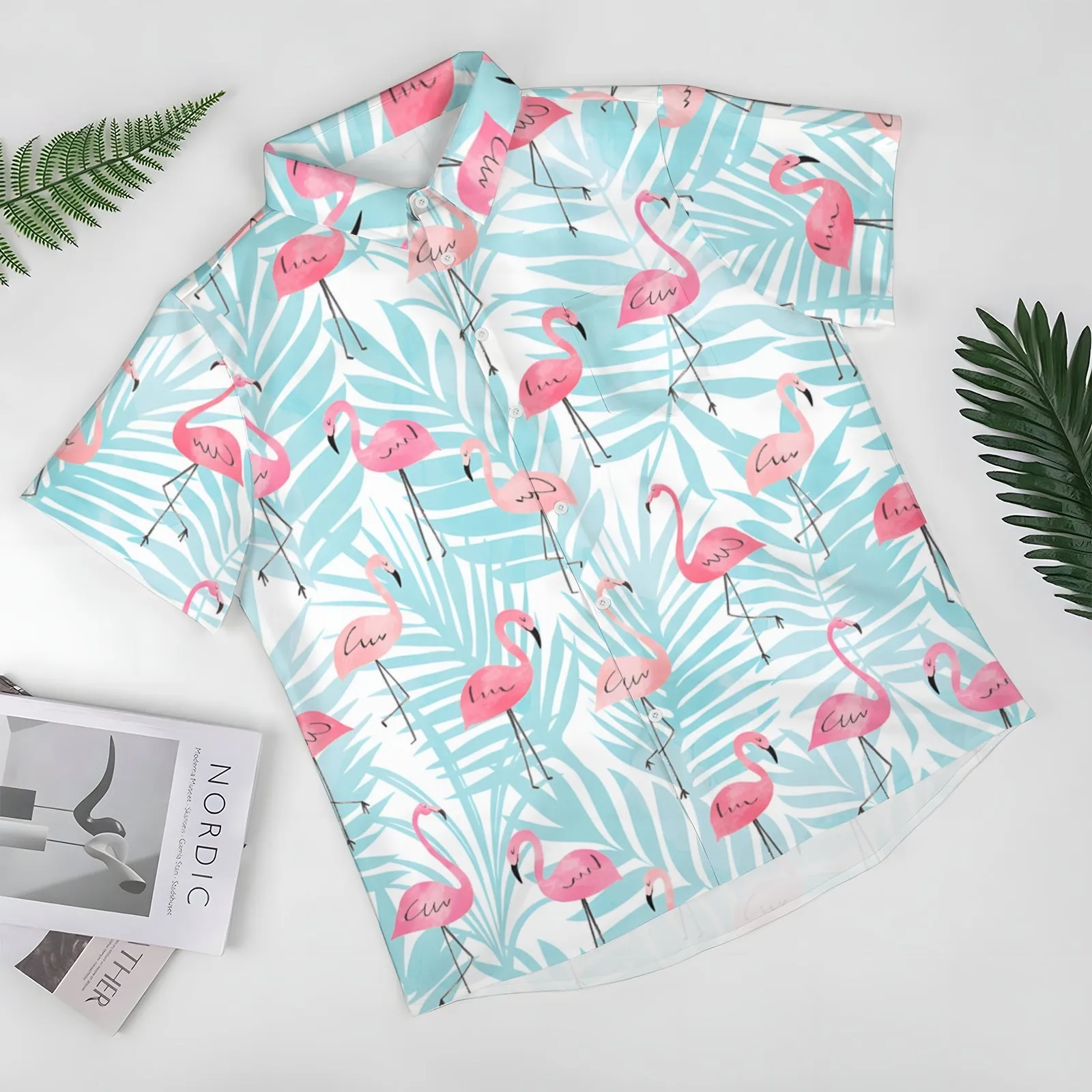 Men's Hawaiian Casual Short Sleeve Shirt 2404001607