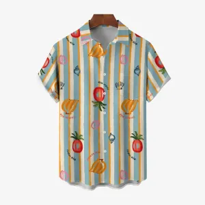 Men's Hawaiian Casual Short Sleeve Shirt 2404001628