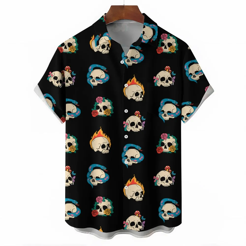 Men's Hawaiian Casual Short Sleeve Shirt 2409006837