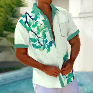 Men's Stylish Printed Resort Casual Shirt