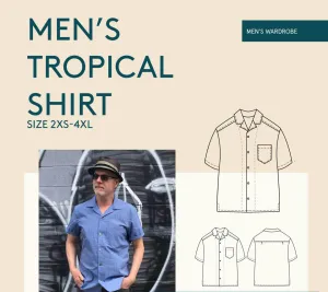 Men's Tropical Shirt Pattern -- Wardrobe by Me